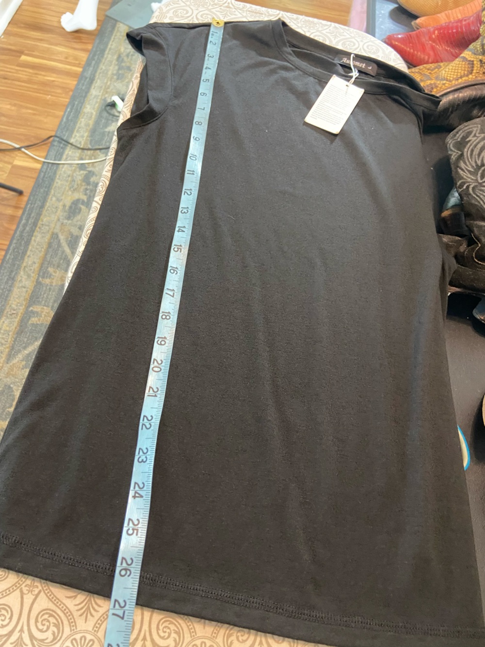 New NWT Automet Black Short Sleeve Basic Tee T Shirt Large L - Picture 3 of 8
